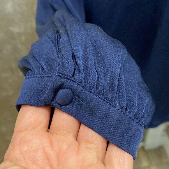 INTERMIX Navy Blouse, US4 - Picture 3 of 7